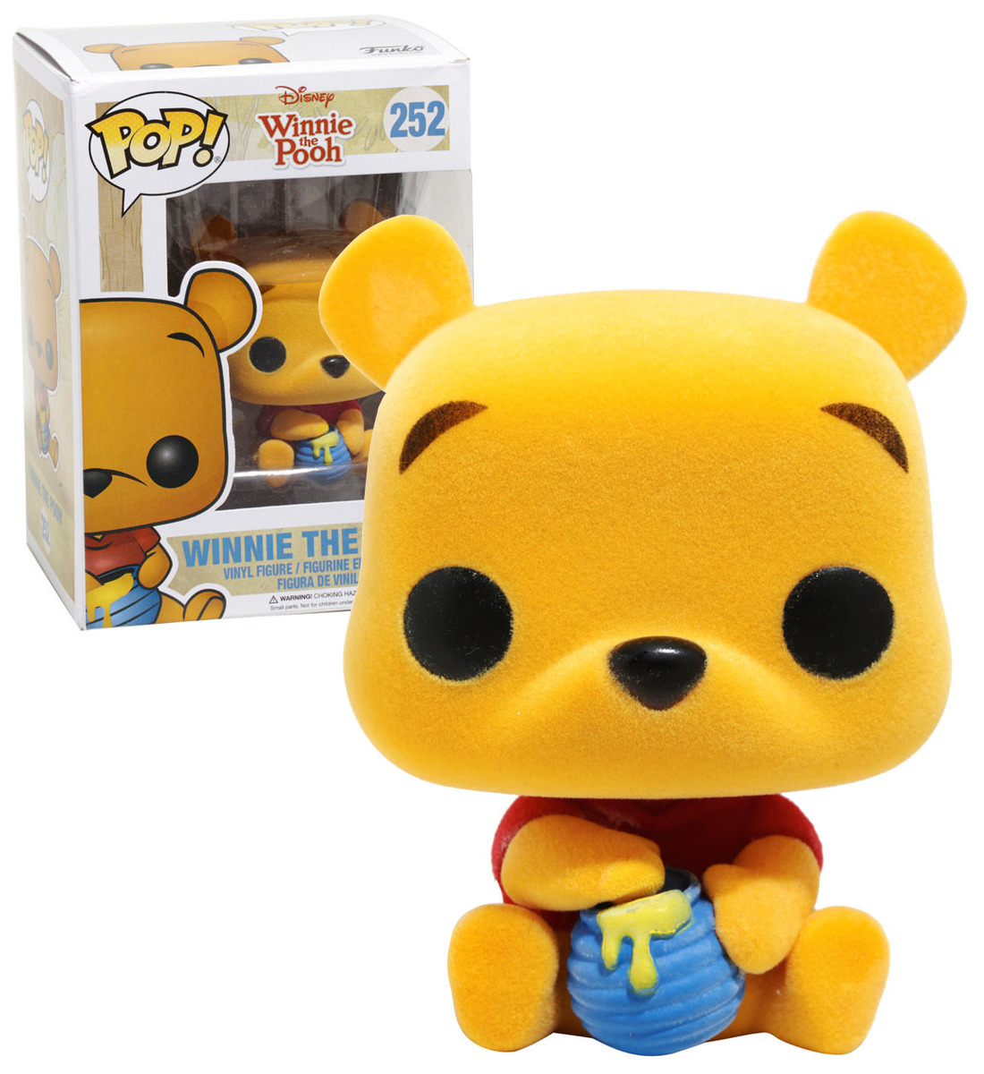 Funko POP! Disney #252 Pooh (Seated - Flocked) EXCLUSIVE New Mint
