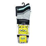Nickelodeon Spongebob Squarepants Crew Socks By Bioworld - 5 Different Pairs - New With Tags