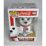 Funko POP! Ad Icons Coca-Cola #58 Coca-Cola Polar Bear (Diamond Collection) - Limited Hot Topic Exclusive - New, With Minor Box Damage
