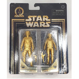 Star Wars Skywalker Saga Commemorative Edition Gold 3.75" Hasbro Action Figure 2 Pack Han And Leia - New, Box Damage