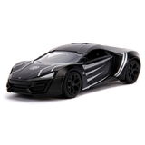 Jada Toys #30302 Hollywood Rides 1:32 Black Panther Lykan Hypersport Die-Cast Collectible - New, Sealed