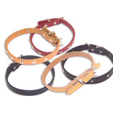 Paw Culture Dog Collar Classic Leather Optional Studs
