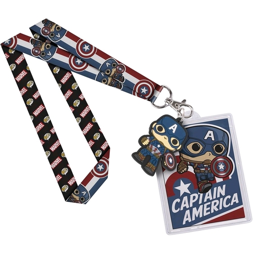 Funko POP! Premium Marvel Lanyards - [Style: Captain America]