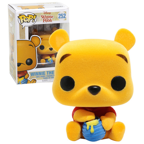 Funko POP! Disney #252 Pooh (Seated - Flocked) EXCLUSIVE New Mint