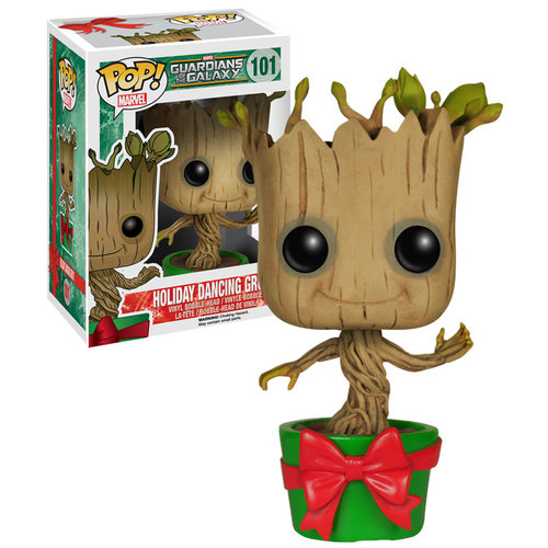 Funko POP! Marvel Guardians Of The Galaxy #101 Holiday Dancing Groot (Baby) - New, Mint Condition