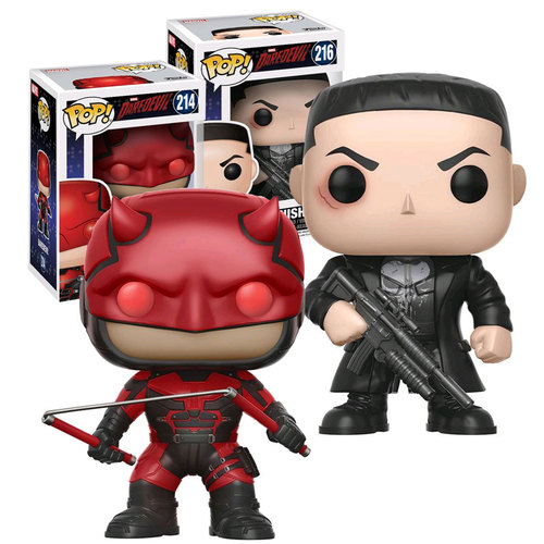 Funko POP! Marvel TV's Daredevil #214 And Punisher #216 Bundle - New, Mint Condition