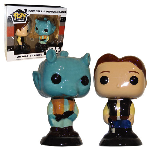 Funko POP! Ceramic Salt Pepper Shakers Star Wars Han Solo & Greedo - Smugglers Bounty Exclusive - New, Mint Condition