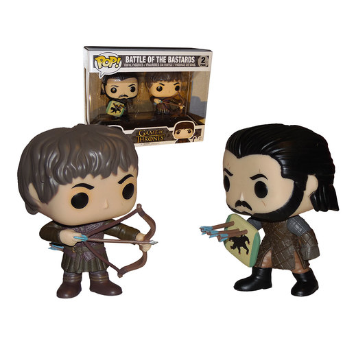 Funko POP! Game Of Thrones Battle Of The Bastards Twin Pack Jon Snow Ramsay Bolton Mint