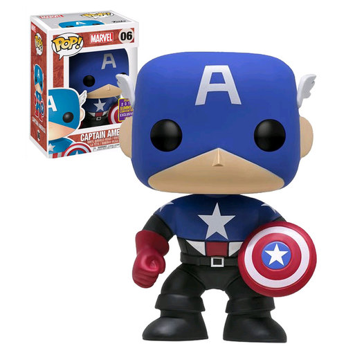 Funko POP! SDCC Comic-Con Exclusive Marvel #06 Captain America (Bucky Barnes) New Mint Condition
