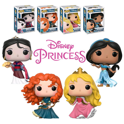 Funko POP! Disney Princess Wave Two (4 POPs) - New, Mint Condition