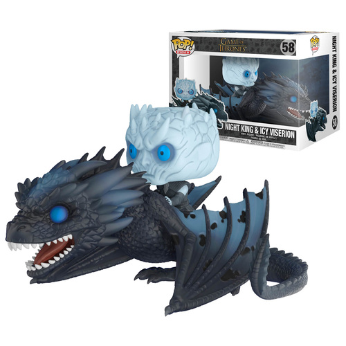 Funko POP! Rides Game Of Thrones #58 Night King & Icy Viserion (Glow In The Dark) - New, Mint Condition