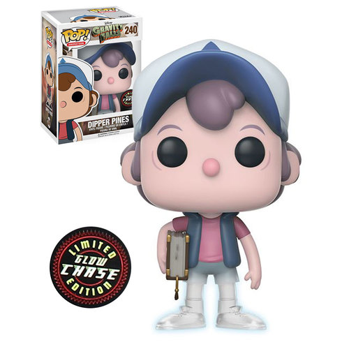 Funko POP! Animation Gravity Falls #240 Dipper Pines (Ghost, Glow In The Dark) - Limited Edition Chase - New, Mint Condition