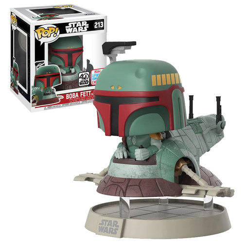 Funko Pop! Star Wars #213 Boba Fett With Slave One - Funko 2017 New York Comic Con (NYCC) Limited Edition - New, Mint