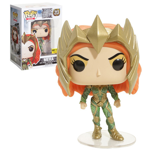 Funko POP! Heroes DC Justice League #213 Mera - Stickered Hot Topic Exclusive - New, Mint Condition