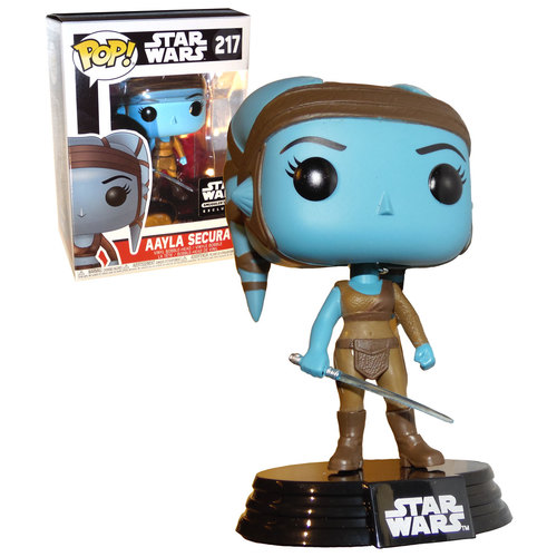 Funko POP! Star Wars #217 Aayla Secura - Smugglers Bounty Exclusive - New, Mint Condition
