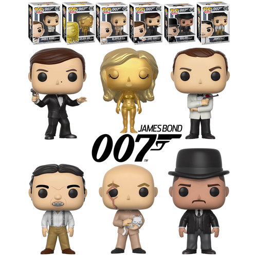 Funko POP! Movies James Bond 007 Bundle (6 POPs) - New, Mint Condition