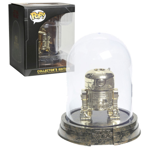 Funko POP! Star Wars Metallic Gold R2-D2 Collector's Edition (Dome) - New, Mint Condition