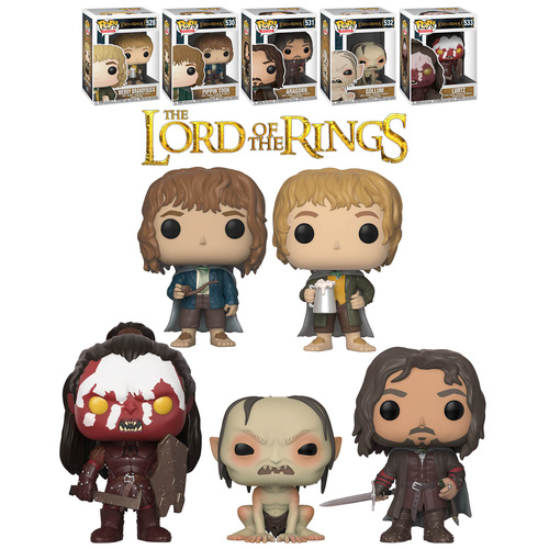 Funko Pop! Movies Lord Of The Rings Bundle (5 POPs) - New, Mint Condition