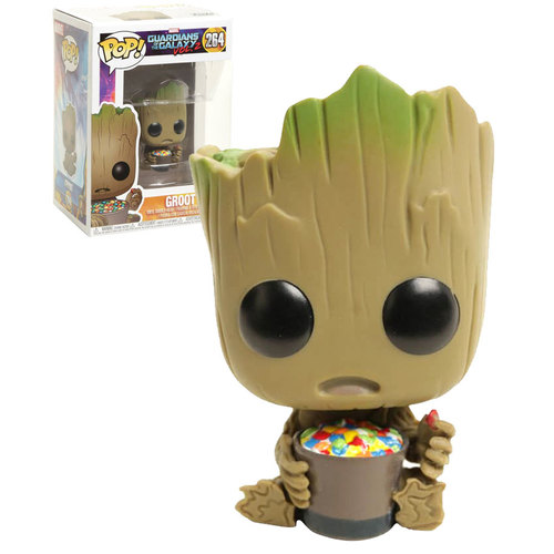 Funko POP! Marvel Guardians Of The Galaxy Vol. 2 #264 Groot (With Candy) - New, Mint Condition