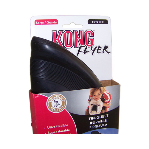 Kong Flyer Extreme Rubber Toy - Large Black