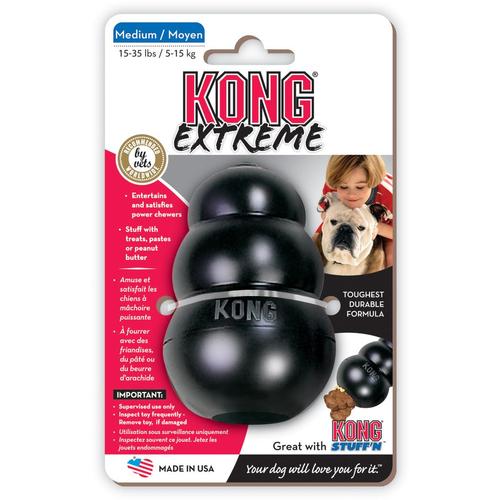 Kong Extreme Dog Chew Toy - Medium Black