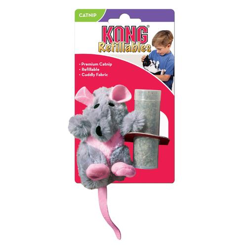 Kong Premium Cat Toy - Refillable Catnip Rat