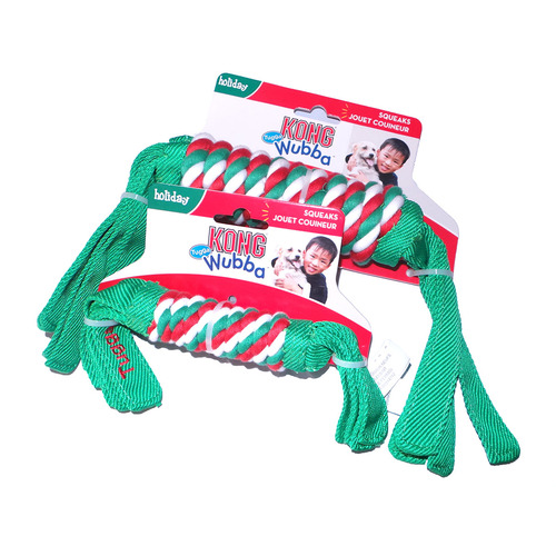 KONG Tugga Wubba For Dogs in Three Sizes [Size: Christmas Small]