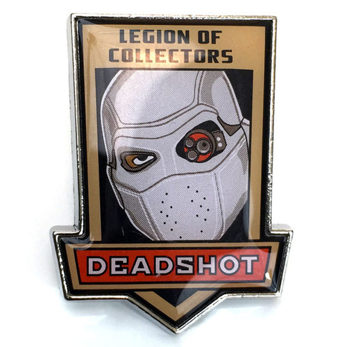 Legion Of Collectors DC Souvenir Pin Badge Deadshot Suicide Squad Mint Condition