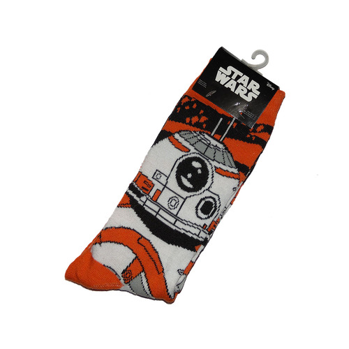 Star Wars Crew Socks BB-8 Force Awakens Mens Shoe Size 6-12 NEW