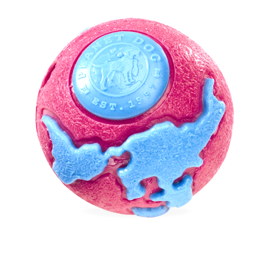 Planet Dog Orbee Tuff Ball Medium - Pink/Blue