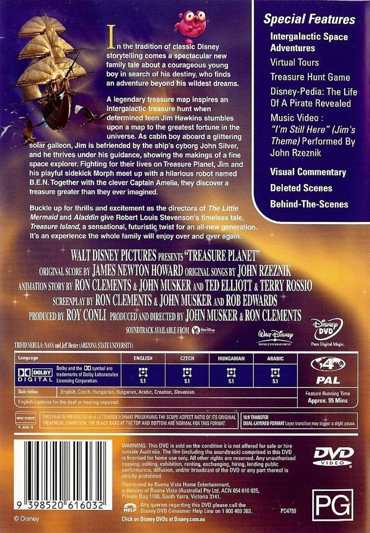 thumbnail image 2 of Treasure Planet: 10th Anniversary Edition Blu-ray – Disney, PG, 2002 2 of 4