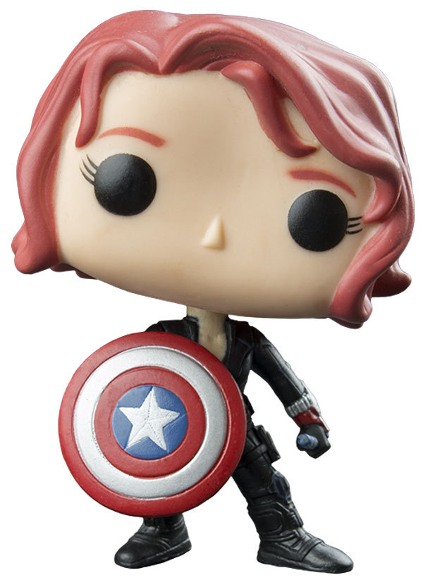 black widow with shield pop