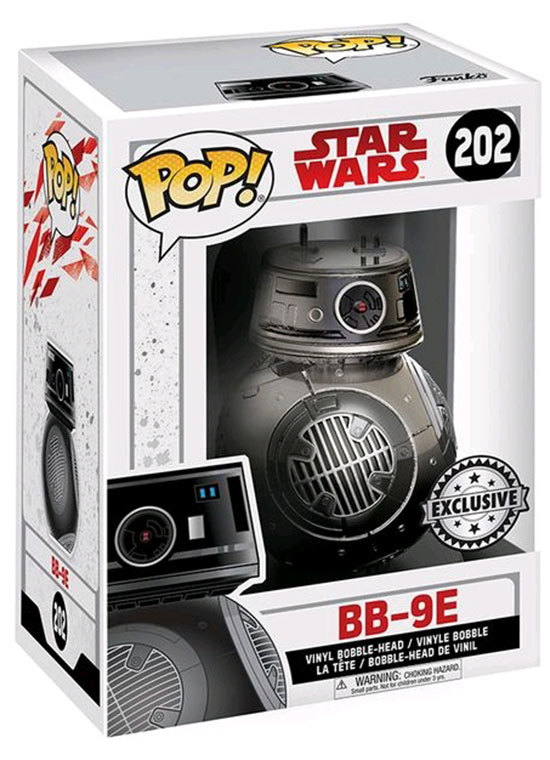 Funko Pop Chrome Bb-9e #202 Star Wars Episode 8 The Last Jedi Figure for sale online