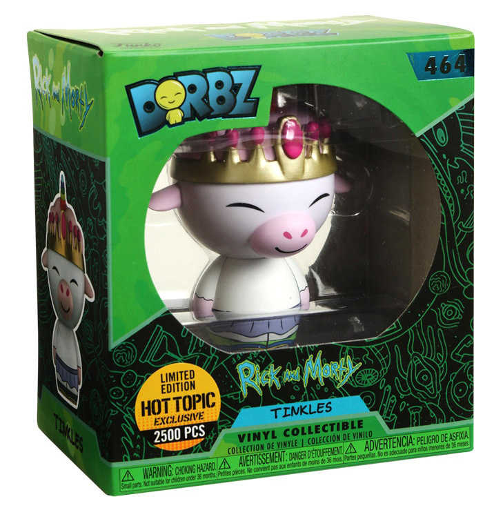 Funko Dorbz Rick And Morty Tinkles Hot Topic Exclusive Limited Edition 2500pcs 