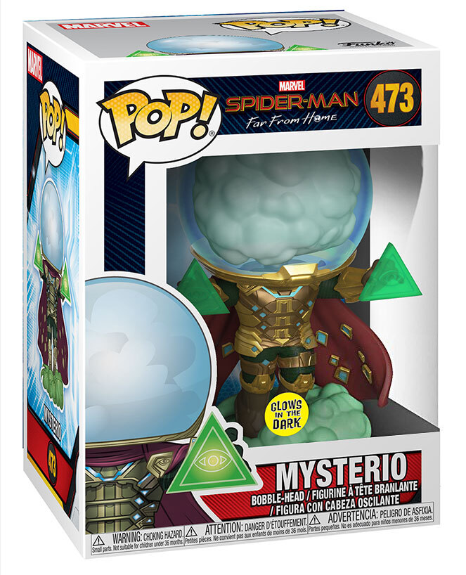 mysterio funko pop glow in the dark