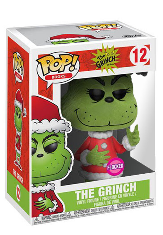 the grinch funko pop flocked