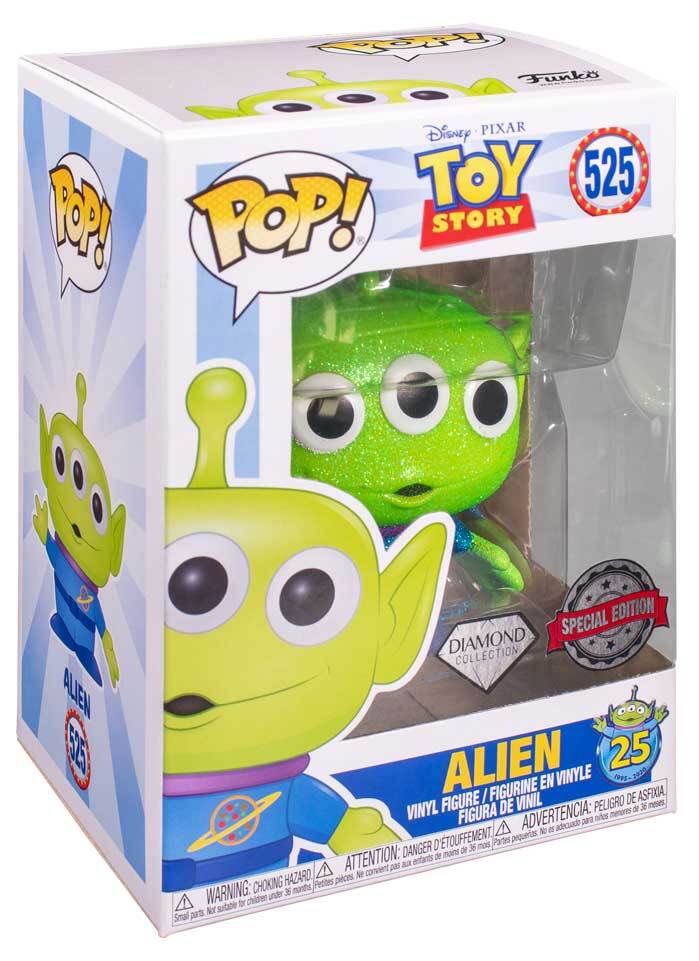Funko POP! Disney Toy Story 4 #525 Alien (Diamond Collection Glitter ...