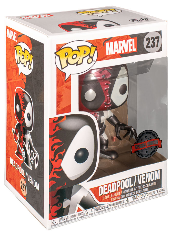 Funko POP! Marvel #237 - Deadpool/Venom (Metallic) - New, Mint Condition