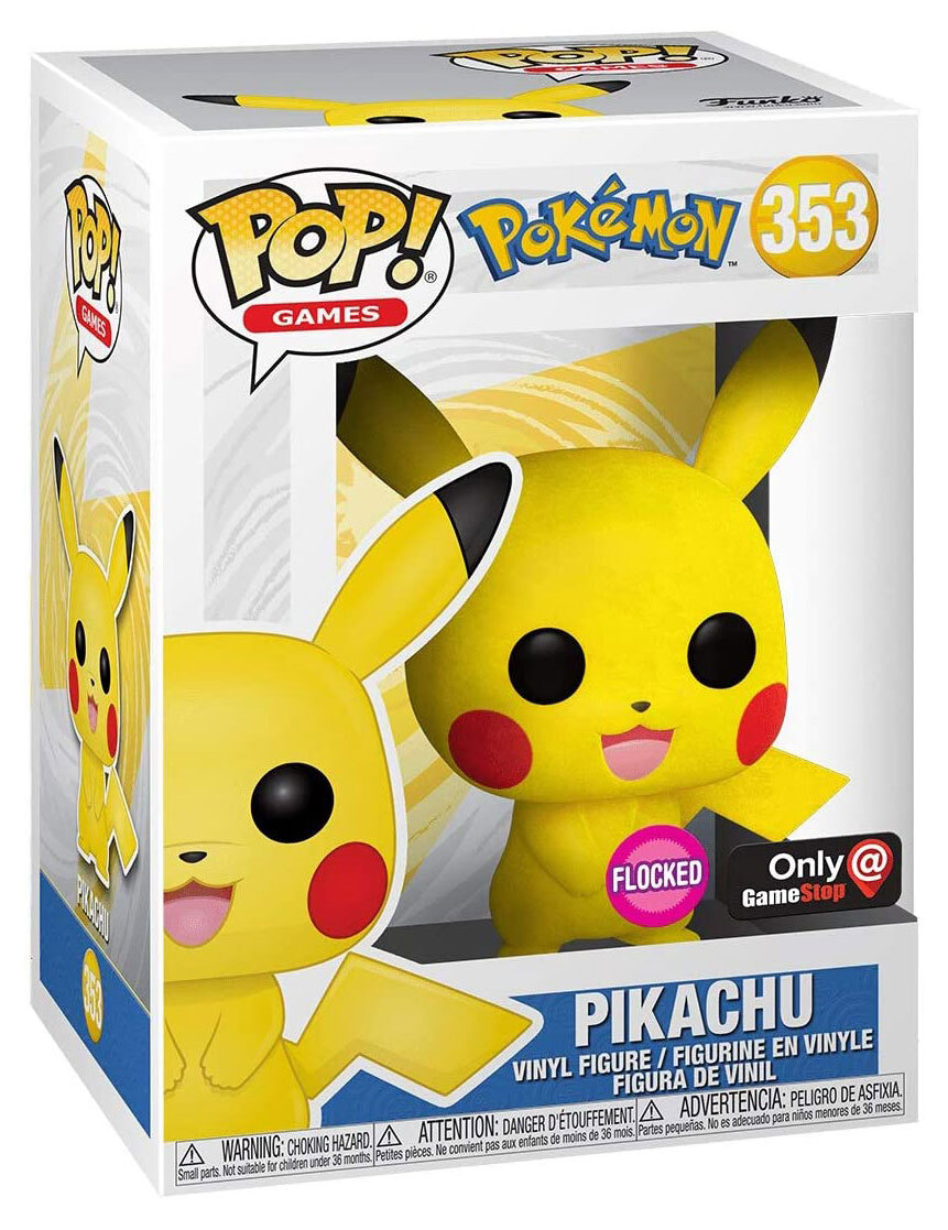flocked pikachu funko pop