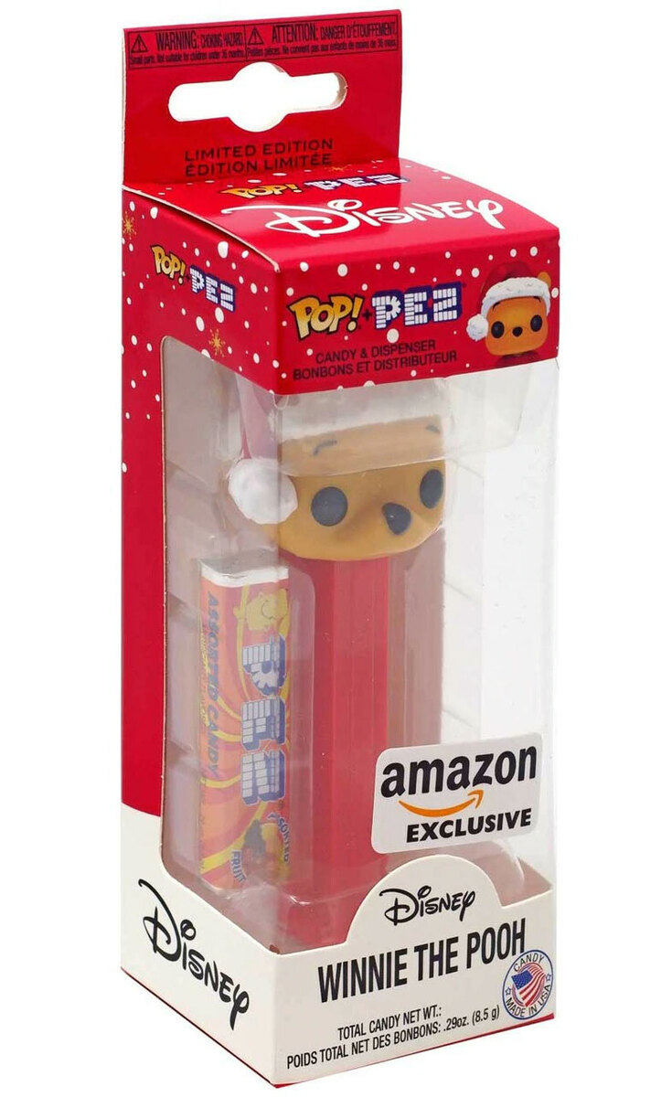 Pez Disney Winnie The Pooh 3 packs of Candy & Dispenser *New On Card 