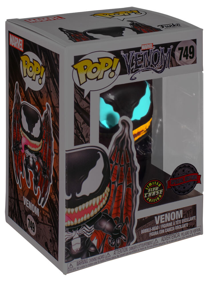Venom (Glow) - Limited Edition Chase - Limited Edition Pop In A Box Ex –  Black Panther Collectables