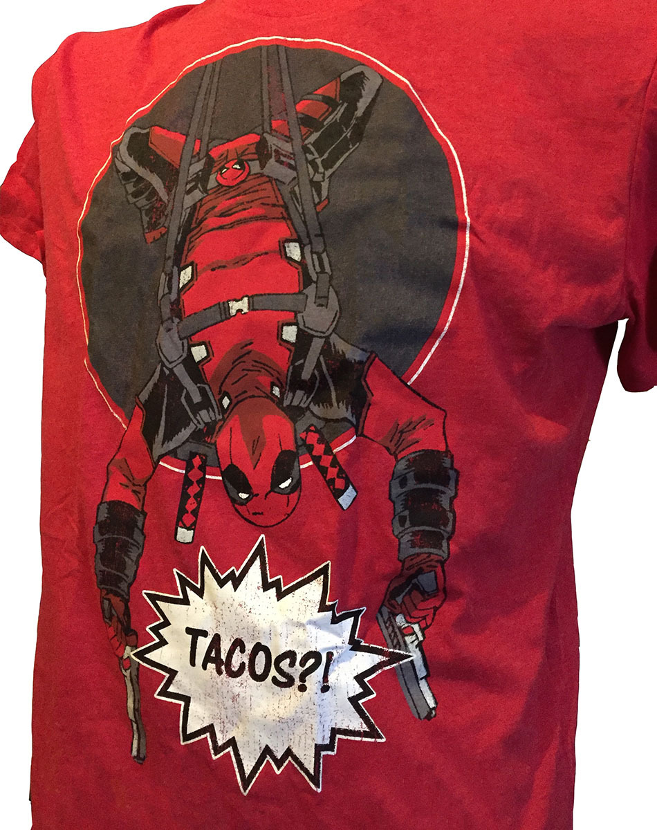 Loot Crate Marvel Deadpool 'Tacos' TShirt Licensed Brand