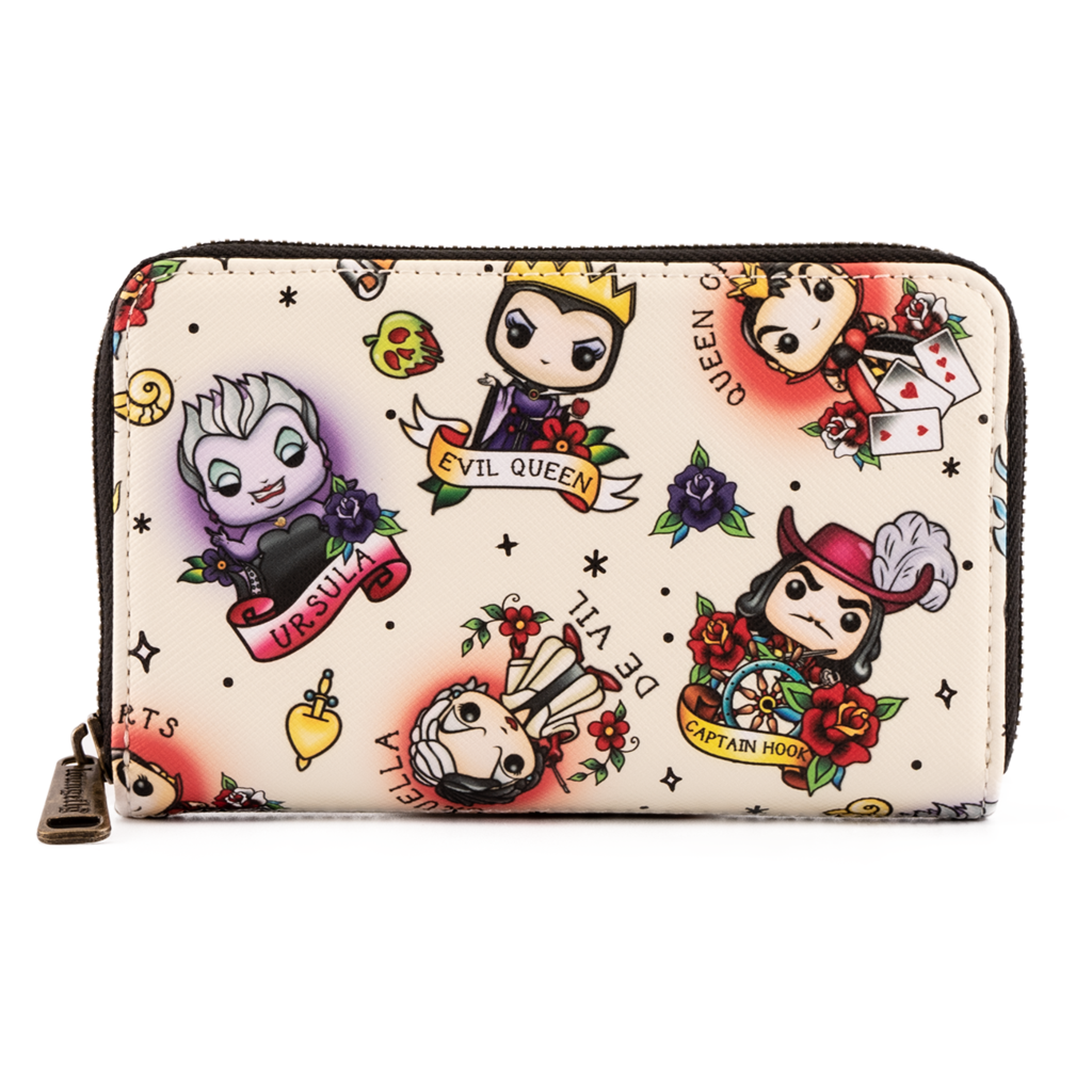 Funko POP Disney Villains Tattoo Wallet/Purse by Loungefly - New, With Tags