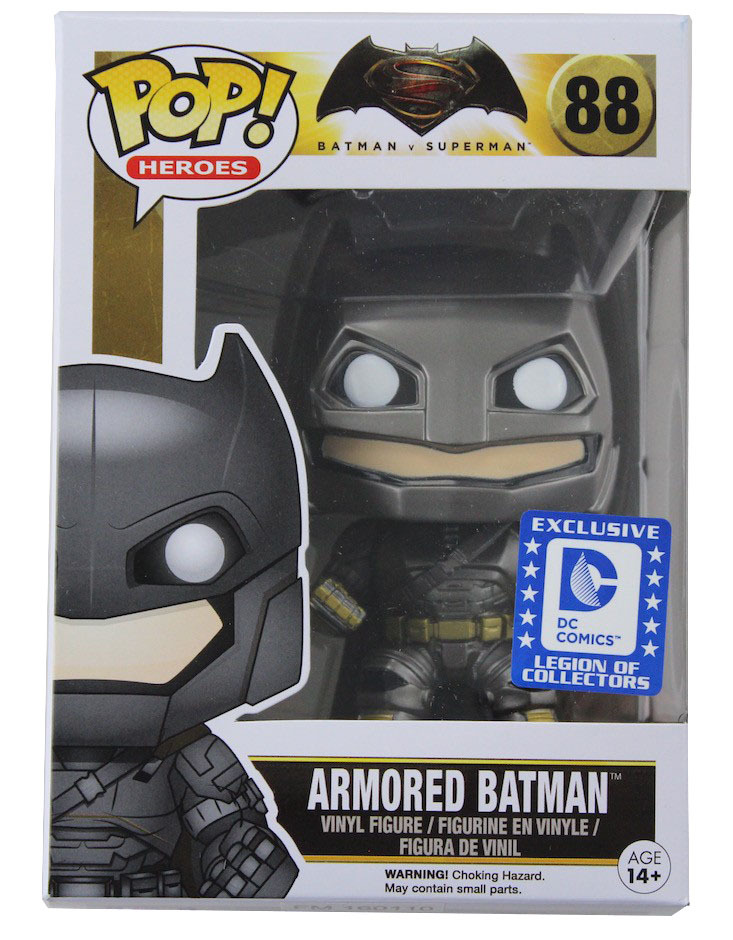FUNKO POP Armored Batman Legion Of Collectors #88 EXCLUSIVE Mint Condition