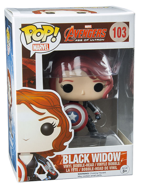 black widow with shield pop