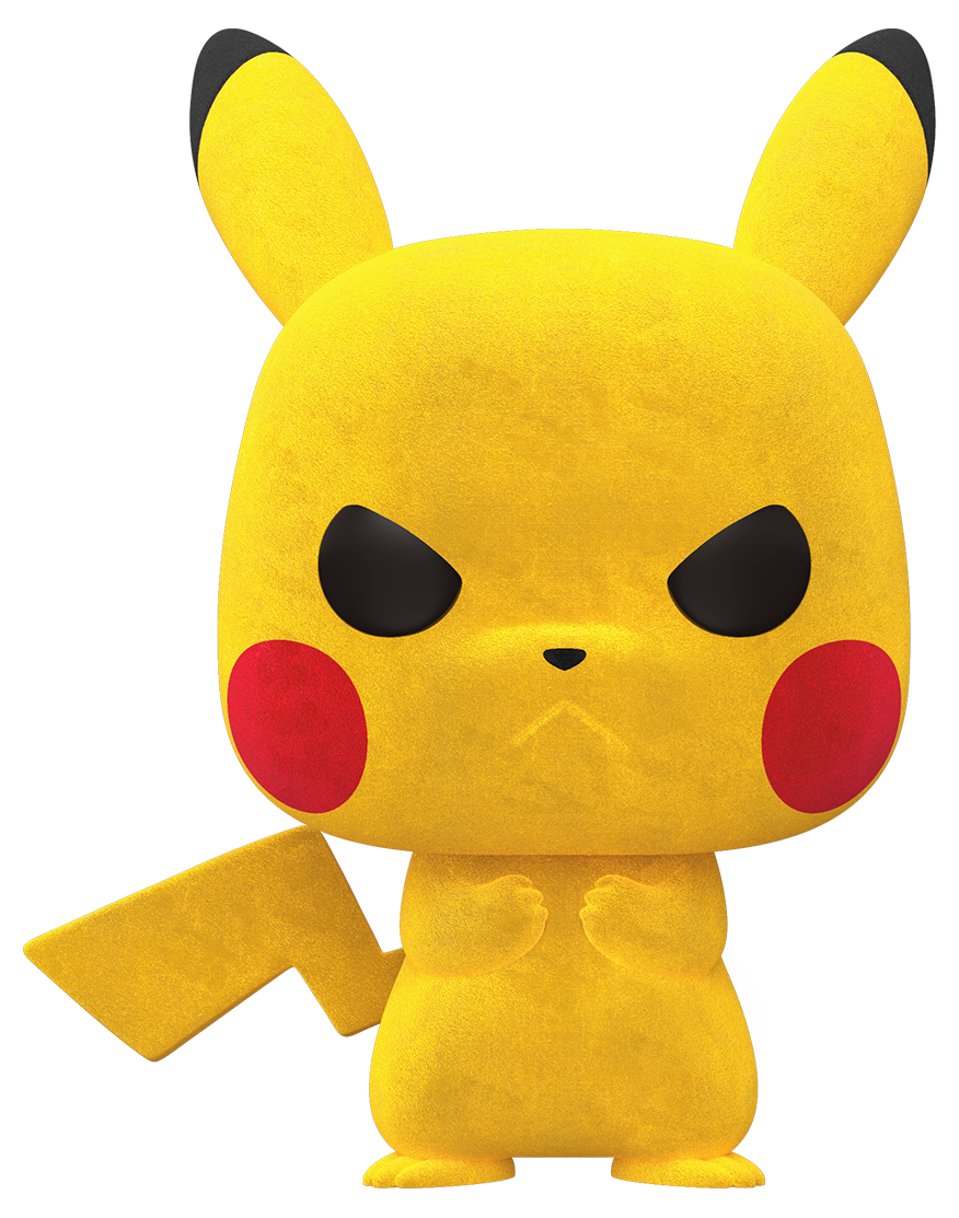 Funko Pop! Games: Flocked Grumpy Pikachu 2020 NYCC Exclusive Vinyl Figure  #598