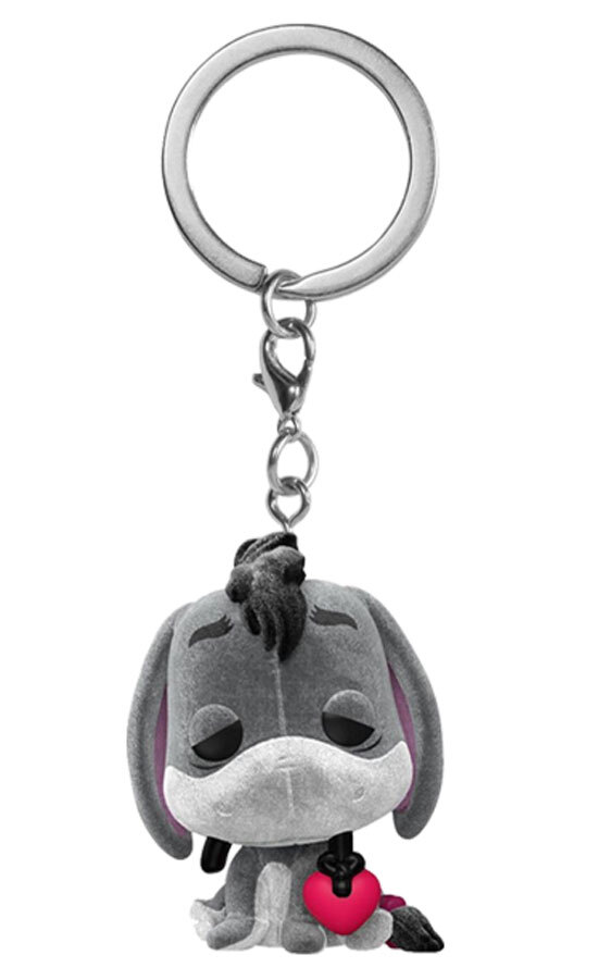 Porte Cle Disney - Eeyore W/Heart Flocked Pocket Pop 4cm - Funko