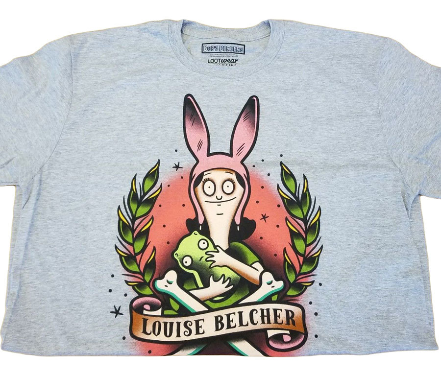 Loot Crate Bob's Burgers Louise Belcher and Kuchi Kopi T-Shirt