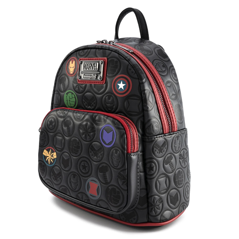 Marvel Avengers Debossed Icons Mini Backpack by Loungefly