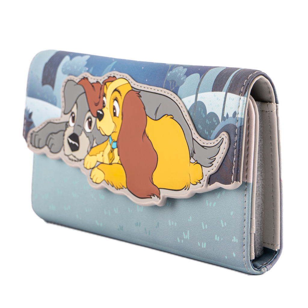 Disney Lady And The Tramp Faces Purse/Wallet by Loungefly New, With Tags